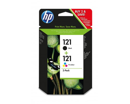 Картридж HP 121 струйный комплект 4 цвета 2-a картриджа